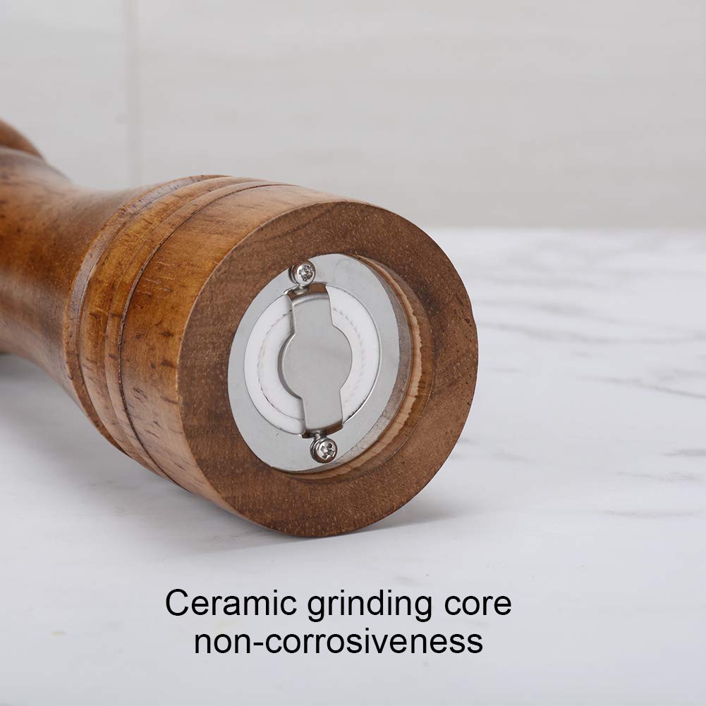 Natural oak grain finish on XWXO grinders adds rustic charm
