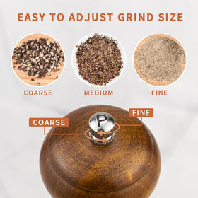 Refillable XWXO oak wood grinder design with no plastic components