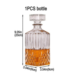 XXYXXY Diamond Decanter on bar setup for refined presentation.
