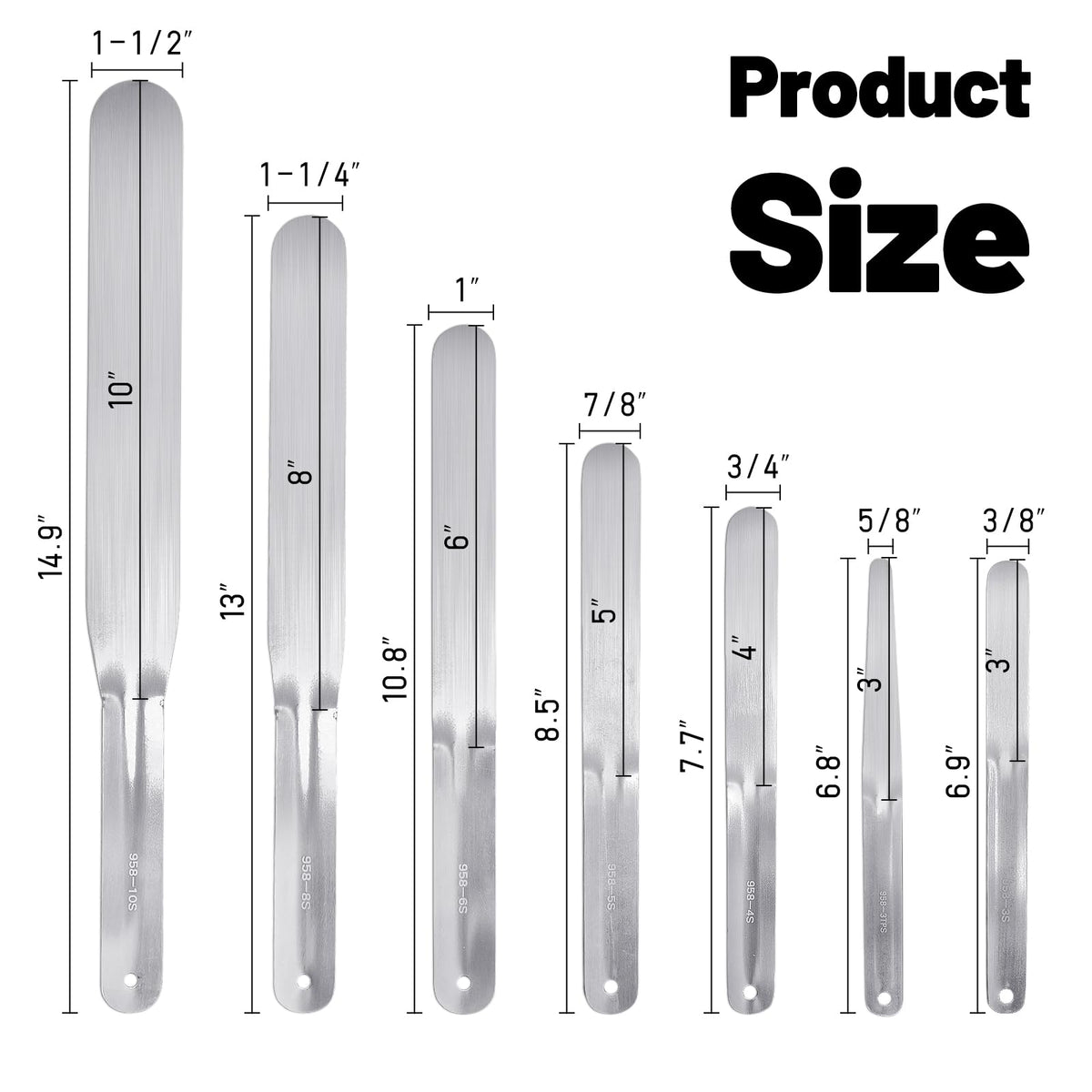 XYGOVIA caulking spatula blades close-up for smooth finish