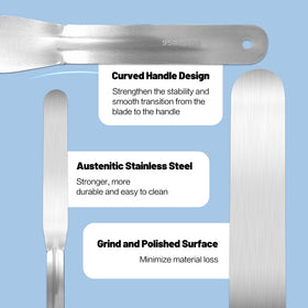 XYGOVIA rust-resistant stainless steel spatulas for durable use