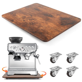 Xykzra sliding tray for coffee maker with 360° wheels for easy countertop movement