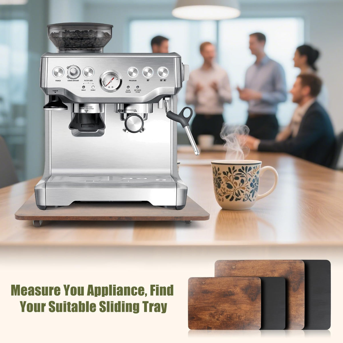 Xykzra versatile kitchen slider suits Breville, Ninja, and other popular appliances