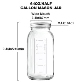 Xylanor 64oz jar with metal seal lid preserves contents.