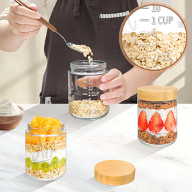 Xyptorix chia seed pudding jar for layered breakfasts and snacks