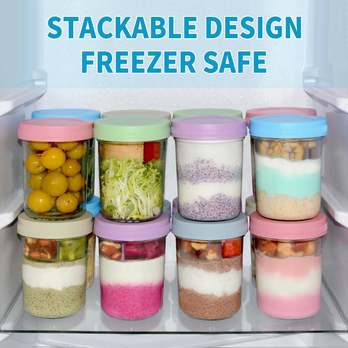 Xyptorix dishwasher-safe glass jar for easy cleaning