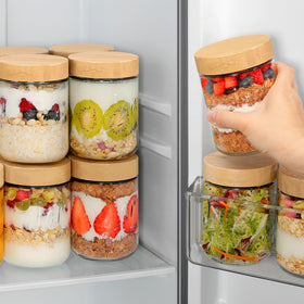 Xyptorix fruit salad storage jar for fresh toppings and meals