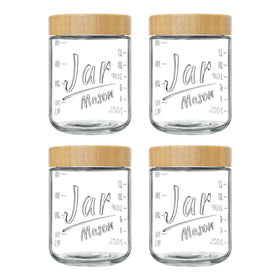 Xyptorix glass overnight oats jar with 16 oz capacity for meal prep