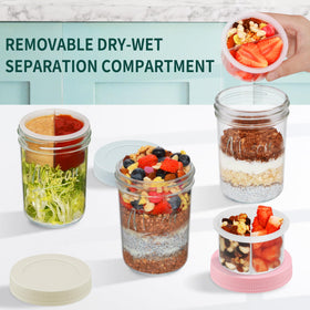 Xyptorix jars show separate compartments for fruits and nuts
