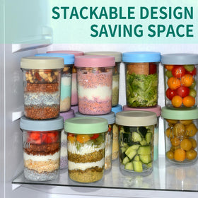 Xyptorix stackable glass jar design helps save shelf space