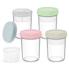 Xyptorix versatile glass containers: ideal for oats, yogurt, salads, or chia puddings