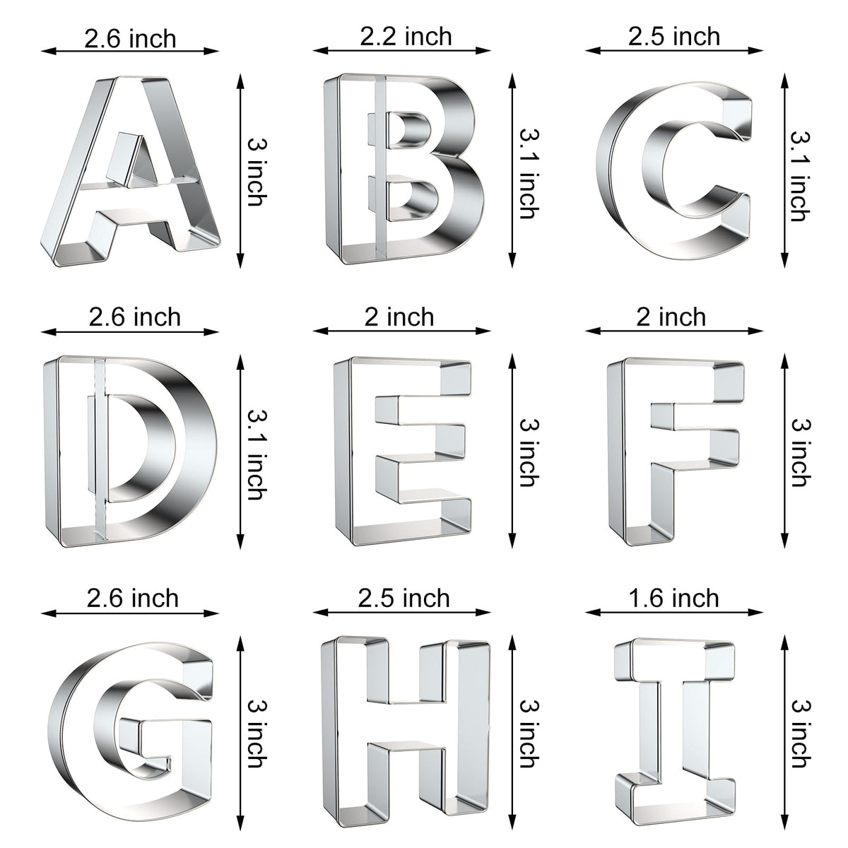 Stainless steel cookie cutters with rust-free design and safe rolled edges for kids.