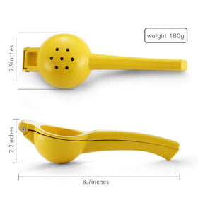 Y-Me citrus squeezer handheld juicer for effortless squeezing of lemons and limes.