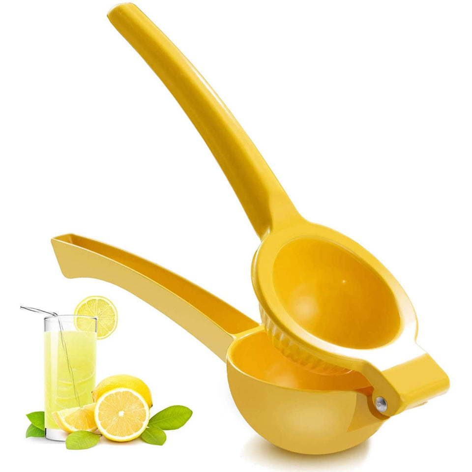 Y-Me manual juicer lemon press for efficient, pulp-free citrus extraction.