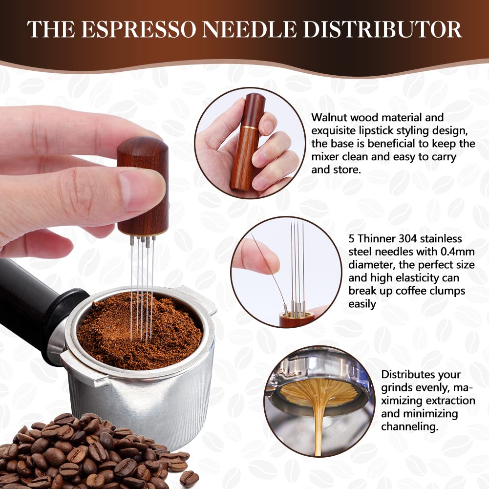 Y-Step coffee stirring spoon for even distribution of grounds