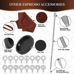Y-Step decorative latte art stencil set for creative pours