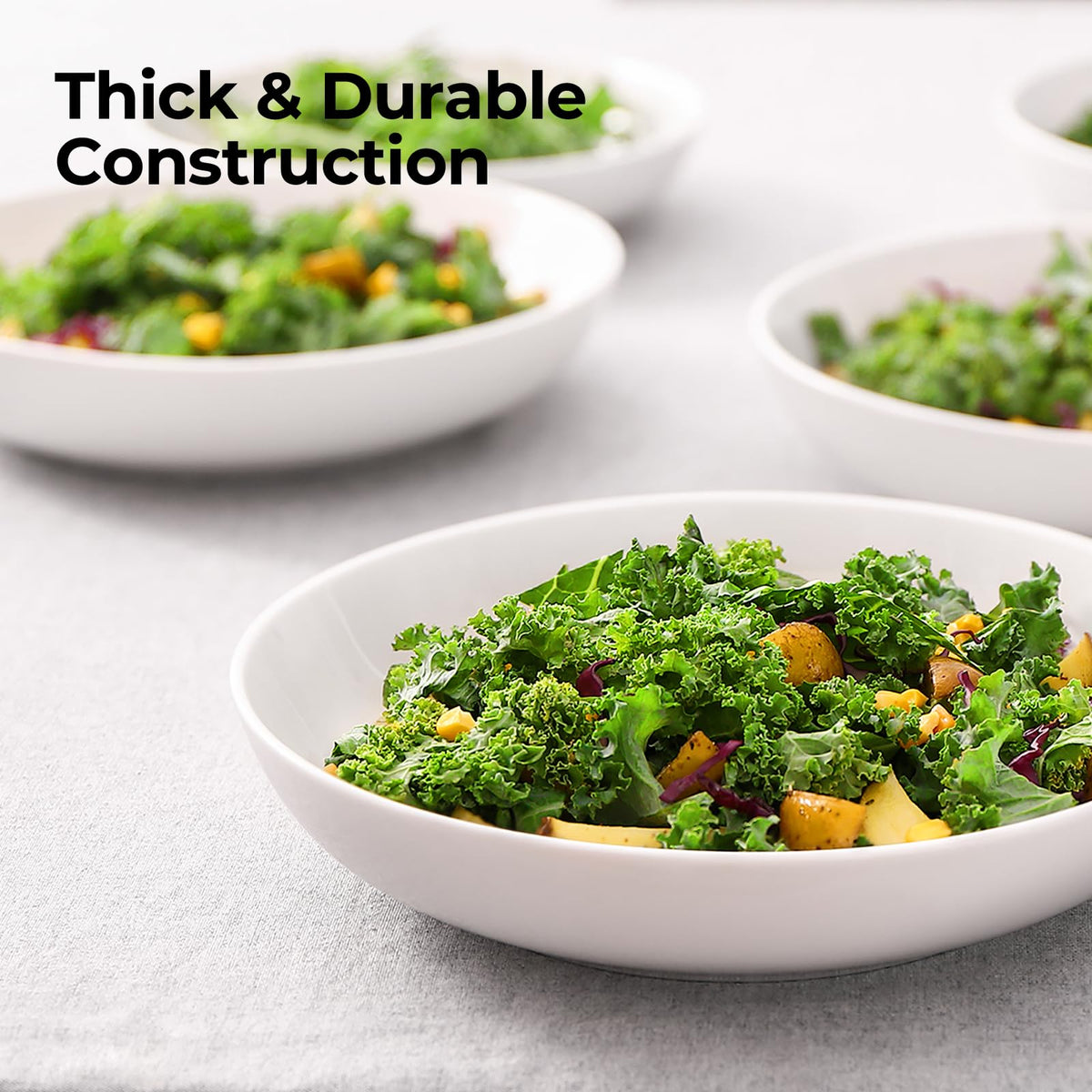 Y YHY minimalist white bowls complement any table decor