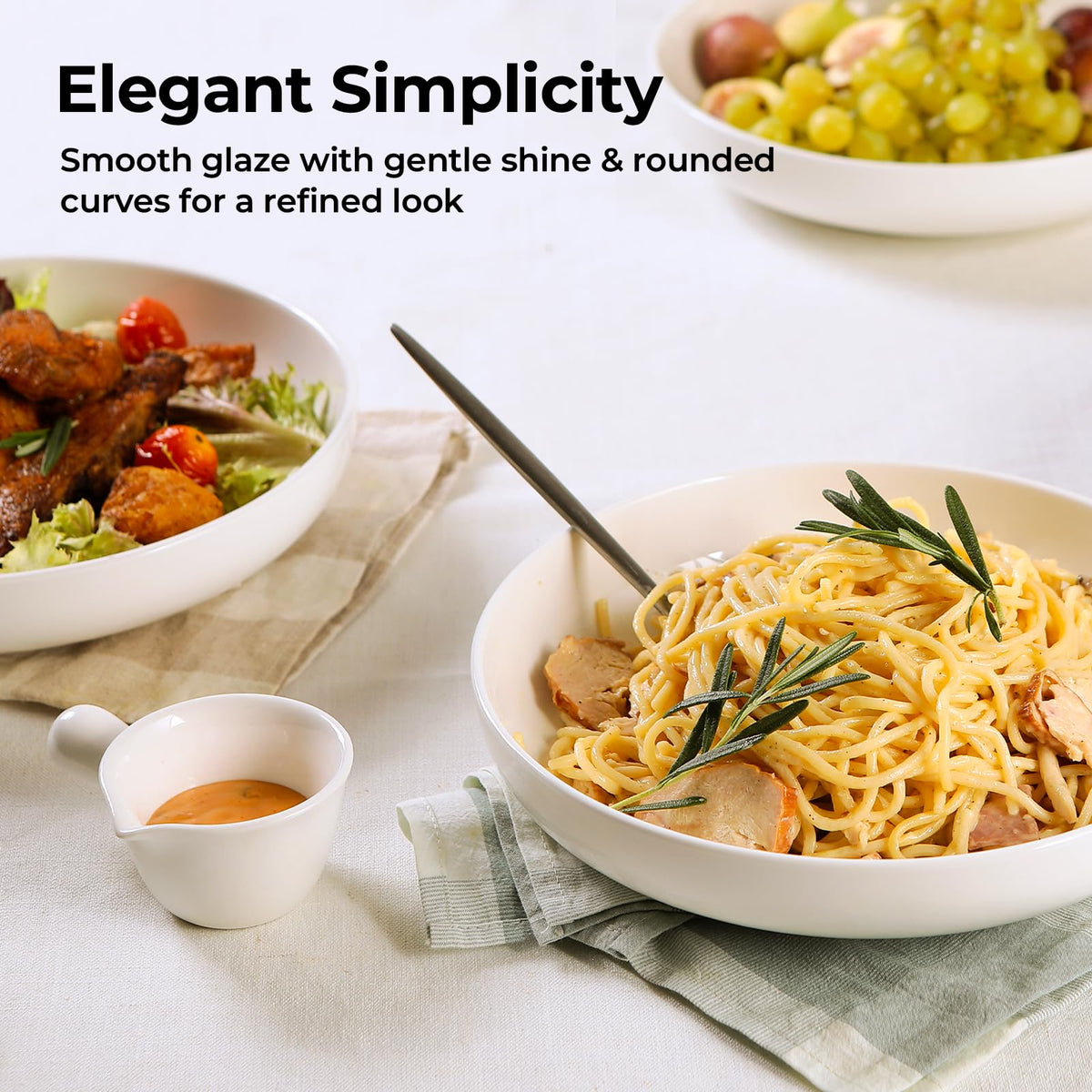 Y YHY sturdy ceramic bowls with substantial feel