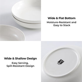 Y YHY wide shallow bowls highlight toppings and textures
