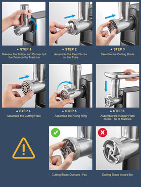 Compact grinder suitable for home or small restaurant use