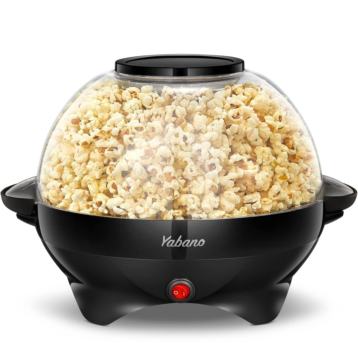 Yabano popcorn machine with 6-quart capacity for family movie nights.