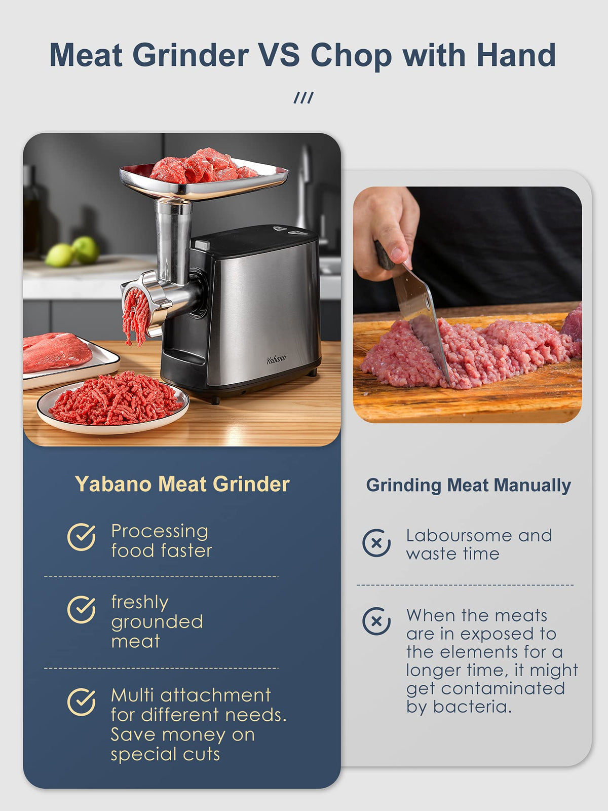 Locking knob and overload protection on Yabano grinder