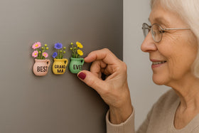 YACO STORE 'Best Grandma Ever' magnet set shows affection on the fridge.