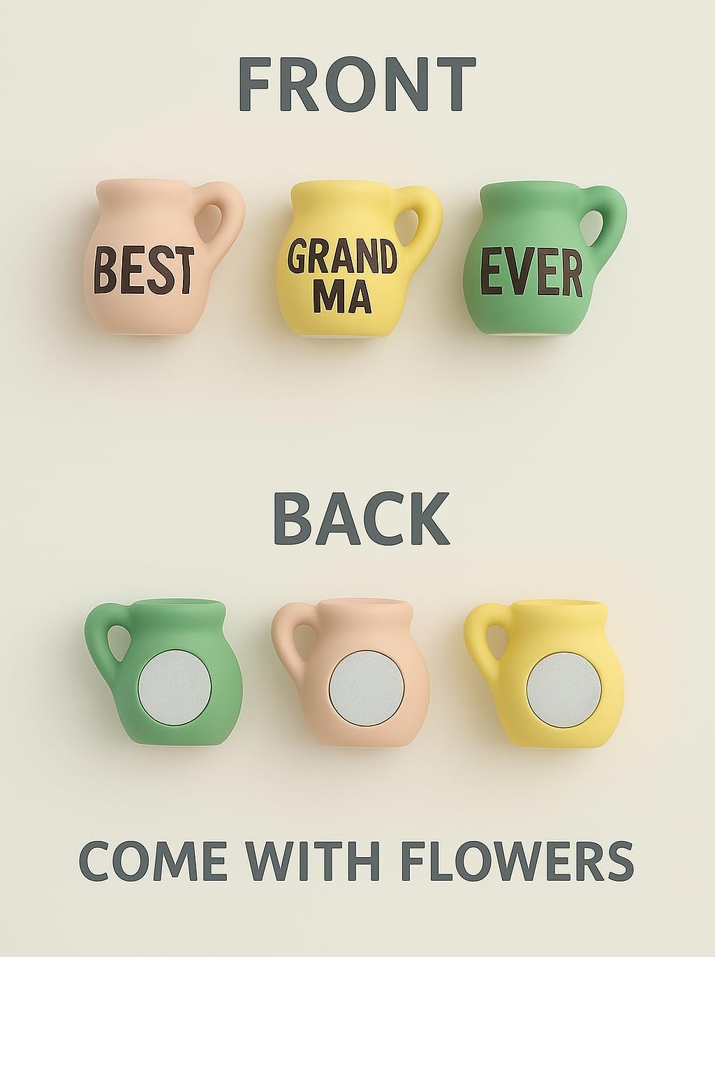 YACO STORE Christmas grandma gift magnets provide festive, gift-ready decor.