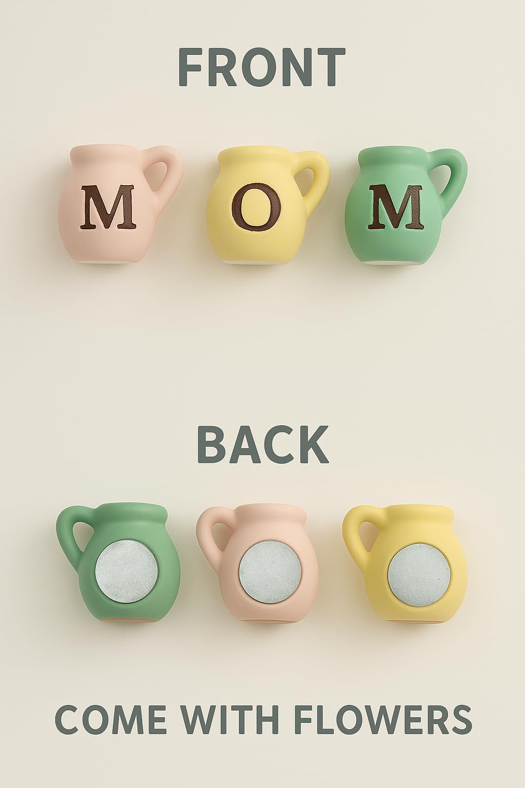 YACO STORE magnet back holds lightweight notes or photos.