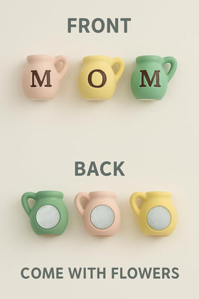 YACO STORE magnet back holds lightweight notes or photos.