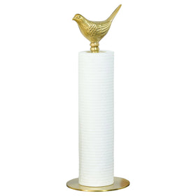 YACSNBF gold bird top towel holder with removable ornament for elegant kitchen use