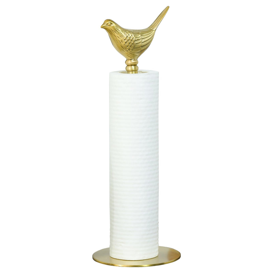YACSNBF gold bird top towel holder with removable ornament for elegant kitchen use
