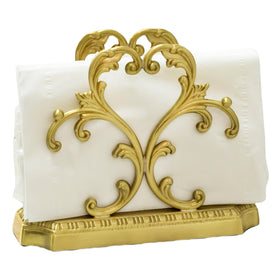 YACSNBF luxurious gold napkin holder on dining table for elegant organization