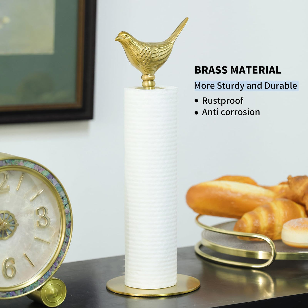 YACSNBF removable brass bird top design for easy towel changes