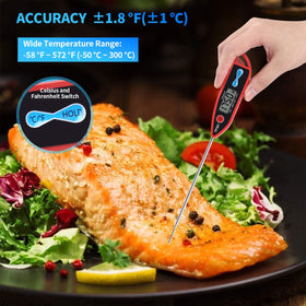 Yacumama thermometer auto-off feature saves battery life