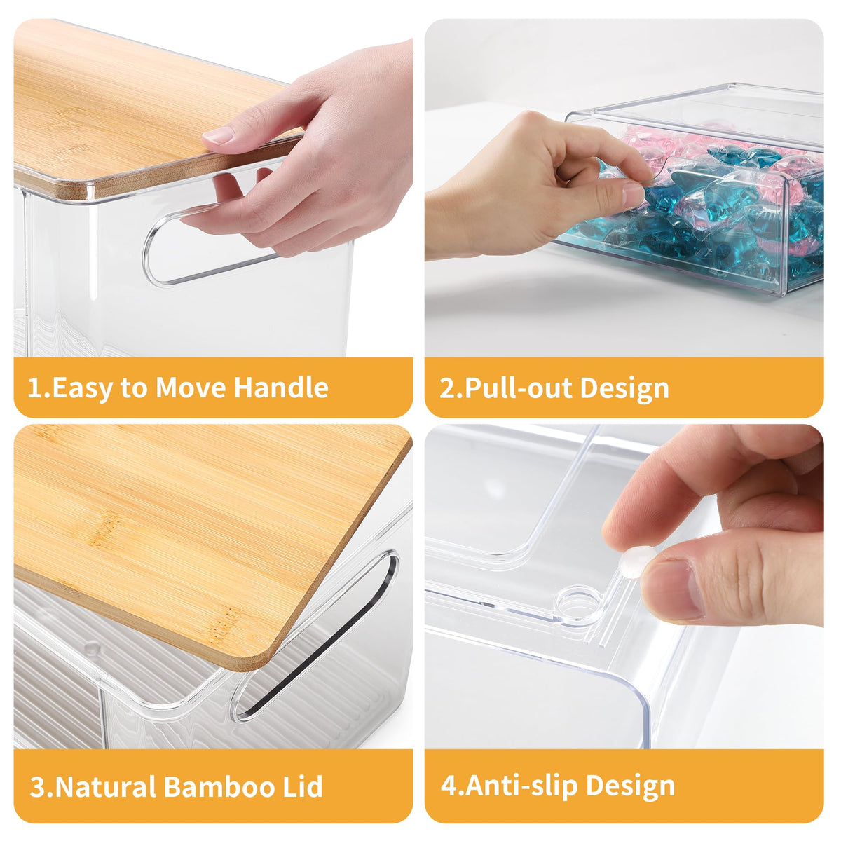 YAFFWA cabinet organization solution saves space in kitchen, bathroom, or laundry.