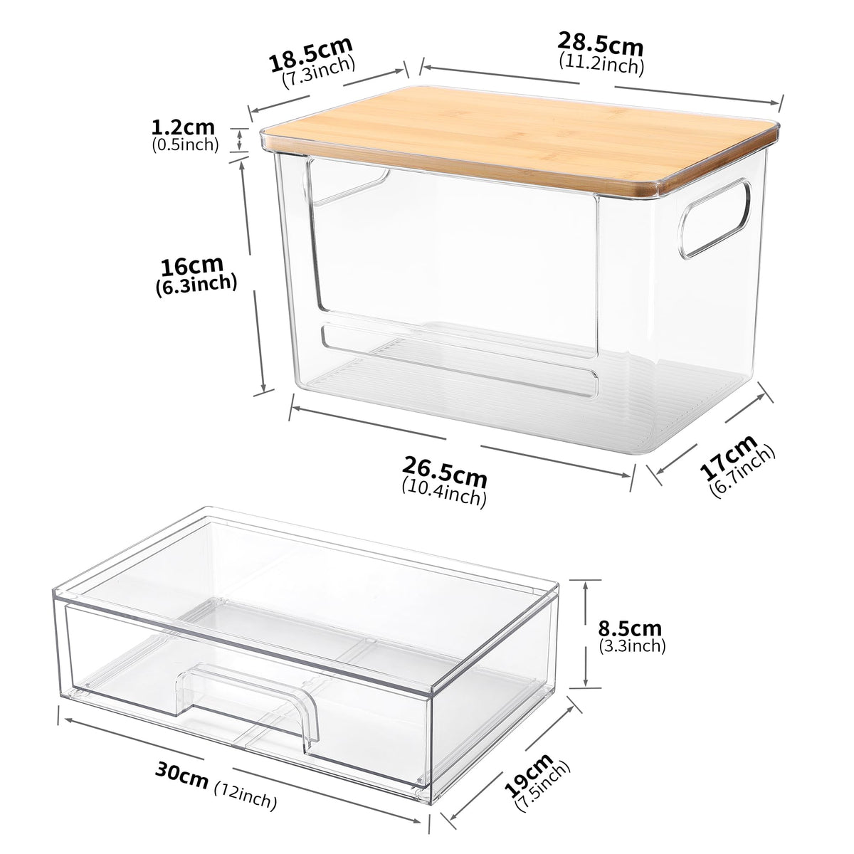 YAFFWA stackable storage keeps under-sink areas neat