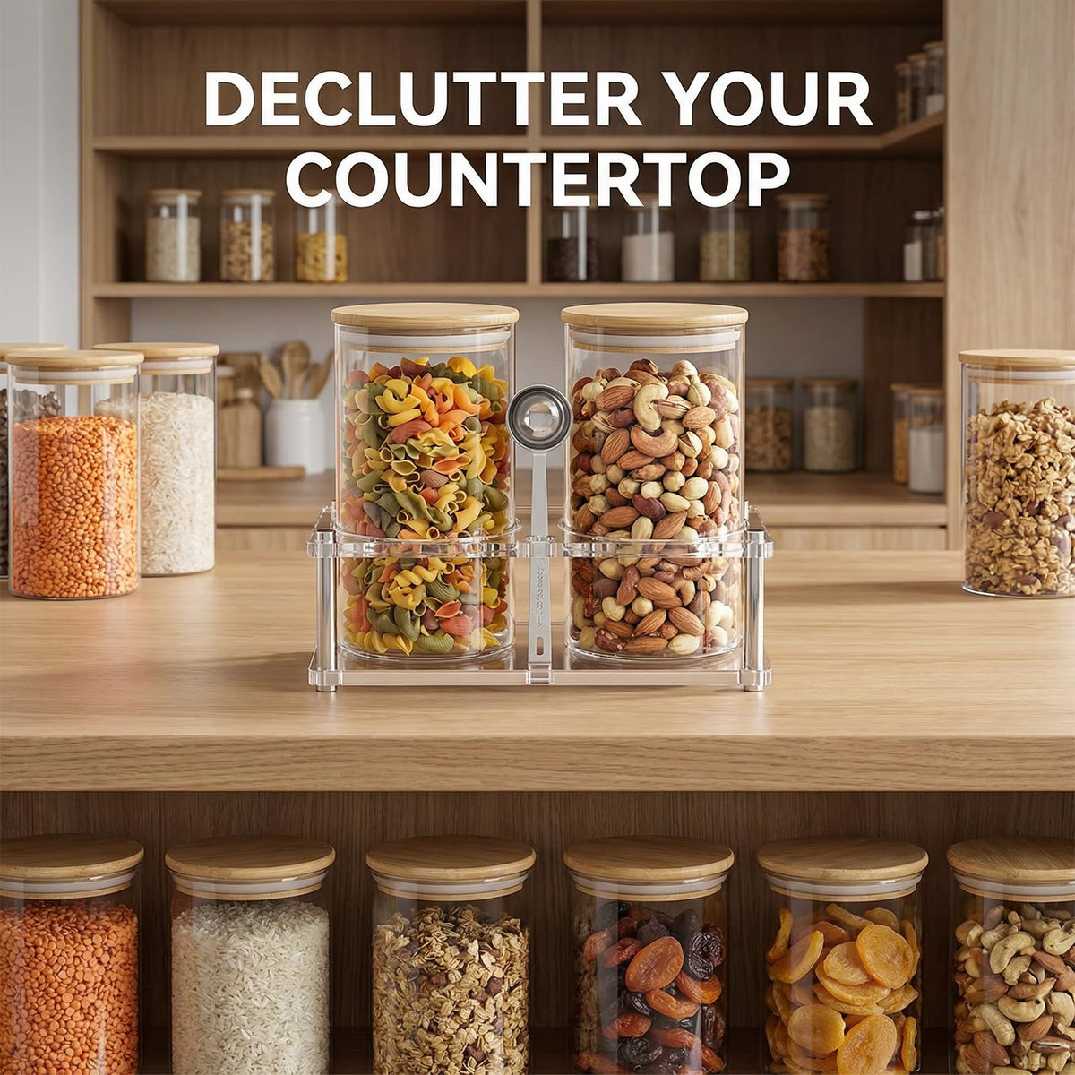 YAGELI borosilicate glass construction resists daily use while showing contents.