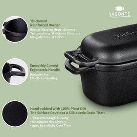 YAGONTE lid doubles as a serving dish after baking.