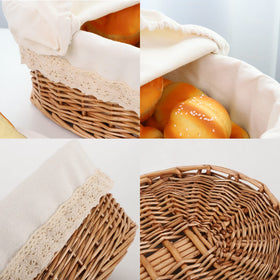 YAHUAN easy-clean round bread basket demonstrates quick wipe-down maintenance.