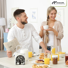 YAJIACLONE kitchen counter napkin holder helps keep napkins within reach during cooking and hosting