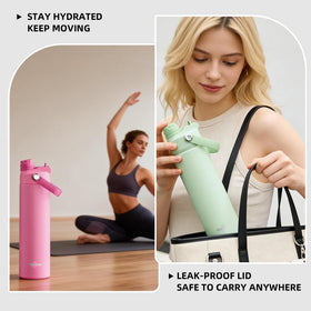 Ergonomic grip stays comfortable during workouts, hikes, or daily commutes.