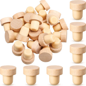 Yalikop 24-pcs T-shaped cork plugs seal bottles to keep wine fresh.