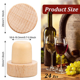 Yalikop wood and rubber stoppers provide flexible, odorless sealing for beverages.