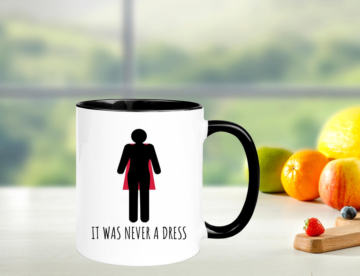 Yalocib 11oz ceramic mug, standard size for coffee or tea.