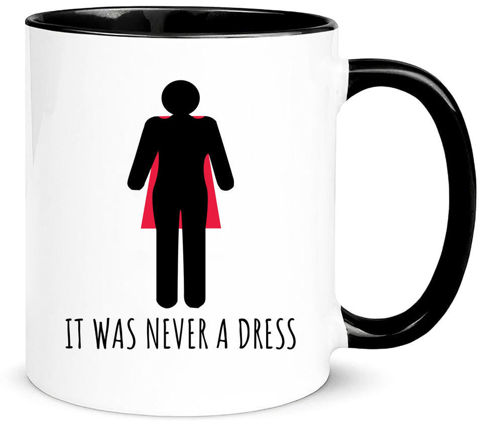 Yalocib feminist superhero mug cape illusion, empowering design for daily use.