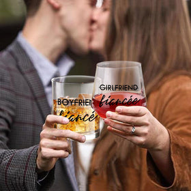 Yalucky 12 oz wine glass showcases fade-resistant print for stylish celebrations.