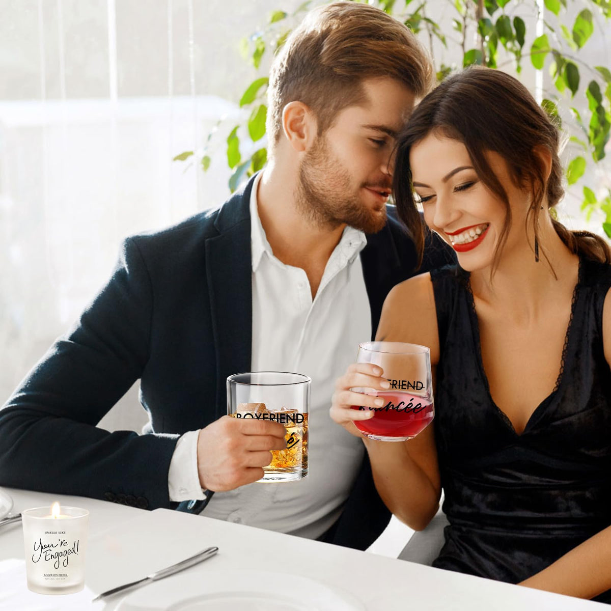 Yalucky lead-free glass guarantees safe, durable drinkware for toast moments.