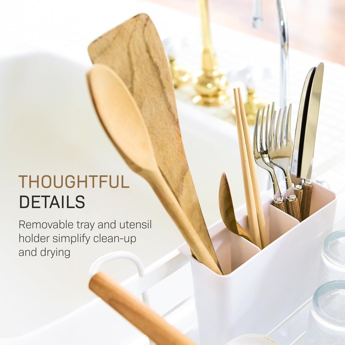 YAMAZAKI Home compact footprint fits small kitchens.