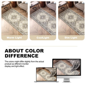 Yamaziot Boho Kitchen Rug Set 3 suitable-for-sink-area placement protects floors.